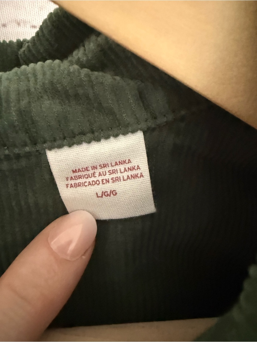 Levi's Green Corduroy Button-Down Shirt - Picture 3 of 5